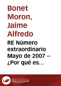 RE Número extraordinario Mayo de 2007 -- ¿Por qué es pobre el Chocó?