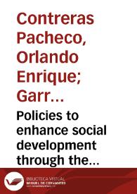 Policies to enhance social development through the promotion of SME and social entrepreneurship: a study in the Colombian construction industry