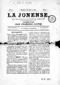 La Jonense : revista semanal científico-literaria