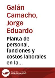 Planta de personal, funciones y costos laborales en la banca central: una comparación internacional bajo un modelo de demanda laboral