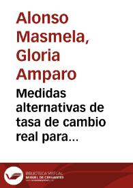 Medidas alternativas de tasa de cambio real para Colombia