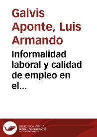 Informalidad laboral y calidad de empleo en el Pacífico colombiano