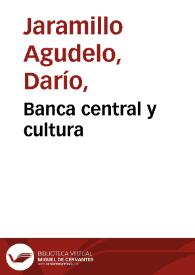 Banca central y cultura