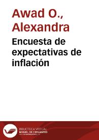 Encuesta de expectativas de inflación