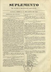 El Constituyente : Periódico Oficial del Gobierno de Oaxaca
. Suplemento de actos y decretos oficiales, domingo 10 de agosto de 1856