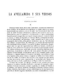 La Avellaneda y sus versos (Continuación)