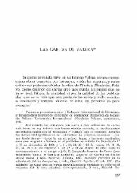 Las cartas de Valera