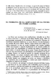 El problema de la alineación en la poesía de Pedro Lastra