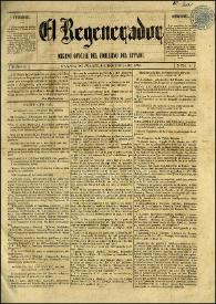 El Regenerador : Órgano Oficial del Gobierno del Estado de Oaxaca. Tomo II, núm. 1, 24 de diciembre de 1872