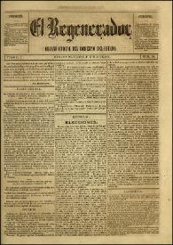 El Regenerador : Órgano Oficial del Gobierno del Estado de Oaxaca. Tomo II, núm. 54, 27 de junio de 1873