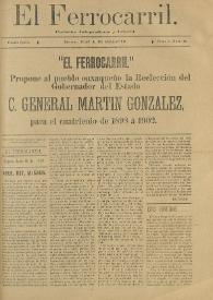 El Ferrocarril : periódico independiente y liberal. Cuarta época, tomo I, núm. 48, 16 de junio de 1898