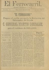 El Ferrocarril : periódico independiente y liberal. Cuarta época, tomo I, núm. 50, 23 de junio de 1898