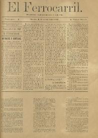 El Ferrocarril : periódico independiente y liberal. Cuarta época, tomo I, núm. 53, 3 de julio de 1898