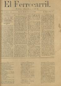 El Ferrocarril : periódico independiente y liberal. Cuarta época, tomo I, núm. 54, 7 de julio de 1898