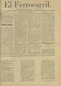 El Ferrocarril : periódico independiente y liberal. Cuarta época, tomo I, núm. 57, 18 de julio de 1898