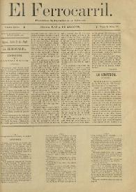 El Ferrocarril : periódico independiente y liberal. Cuarta época, tomo I, núm. 58, 21 de julio de 1898