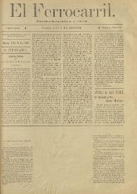 El Ferrocarril : periódico independiente y liberal. Cuarta época, tomo I, núm. 59, 24 de julio de 1898