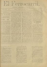 El Ferrocarril : periódico independiente y liberal. Cuarta época, tomo I, núm. 60, 28 de julio de 1898