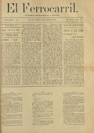 El Ferrocarril : periódico independiente y liberal. Cuarta época, tomo I, núm. 61, 31 de julio de 1898