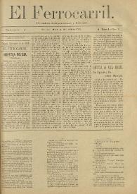 El Ferrocarril : periódico independiente y liberal. Cuarta época, tomo I, núm. 71, 4 de septiembre de 1898