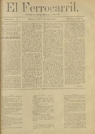 El Ferrocarril : periódico independiente y liberal. Cuarta época, tomo I, núm. 73, 11 de septiembre de 1898