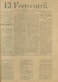 El Ferrocarril : periódico independiente y liberal. Cuarta época, tomo I, núm. 75, 18 de septiembre de 1898