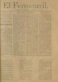 El Ferrocarril : periódico independiente y liberal. Cuarta época, tomo I, núm. 81, 9 de octubre de 1898