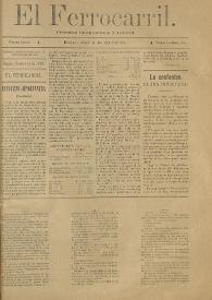 El Ferrocarril : periódico independiente y liberal. Cuarta época, tomo I, núm. 84, 20 de octubre de 1898