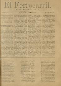 El Ferrocarril : periódico independiente y liberal. Cuarta época, tomo I, núm. 85, 23 de octubre de 1898