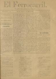 El Ferrocarril : periódico independiente y liberal. Cuarta época, tomo I, núm. 86, 27 de octubre de 1898