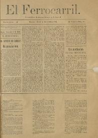 El Ferrocarril : periódico independiente y liberal. Cuarta época, tomo I, núm. 88, 3 de noviembre de 1898