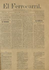 El Ferrocarril : periódico independiente y liberal. Cuarta época, tomo I, núm. 90, 10 de noviembre de 1898