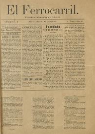 El Ferrocarril : periódico independiente y liberal. Cuarta época, tomo I, núm. 92, 17 de noviembre de 1898