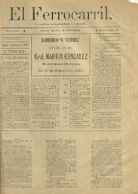 El Ferrocarril : periódico independiente y liberal. Cuarta época, tomo I, núm. 96, 1 de diciembre de 1898