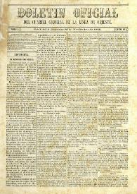 Boletín Oficial del Cuartel General de la Línea de Oriente. Tomo I, núm. 12, 25 de noviembre de 1866