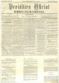 Periódico Oficial del Gobierno del Estado Libre y Soberano de Oaxaca. Primera época, año III, Tomo IV, núm. 15, febrero 23 de 1884