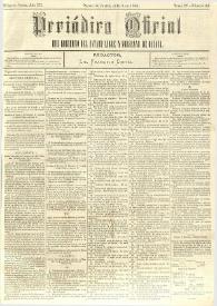 Periódico Oficial del Gobierno del Estado Libre y Soberano de Oaxaca. Primera época, año III, Tomo IV, núm. 54, julio 9 de 1884