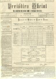 Periódico Oficial del Gobierno del Estado Libre y Soberano de Oaxaca. Primera época, año III, Tomo IV, núm. 55, julio 12 de 1884