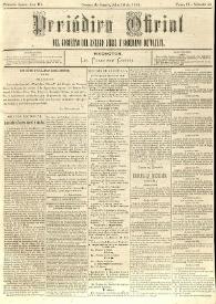 Periódico Oficial del Gobierno del Estado Libre y Soberano de Oaxaca. Primera época, año III, Tomo IV, núm. 56, julio 16 de 1884