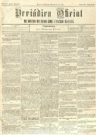 Periódico Oficial del Gobierno del Estado Libre y Soberano de Oaxaca. Primera época, año III, Tomo IV, núm. 67, agosto 23 de 1884