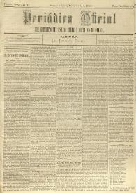 Periódico Oficial del Gobierno del Estado Libre y Soberano de Oaxaca. Primera época, año III, Tomo IV, núm. 87, noviembre 1.º de 1884