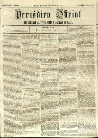 Periódico Oficial del Gobierno del Estado Libre y Soberano de Oaxaca. Primera época, año III, Tomo IV, núm. 89, noviembre 8 de 1884