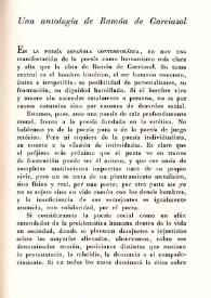 Una antología de Ramón de Garciasol