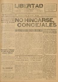 Libertad : Semanario Independiente Consagrado a la Lucha en Favor de los Intereses Colectivos. Año IV, núm. 124, domingo 28 de enero de 1934