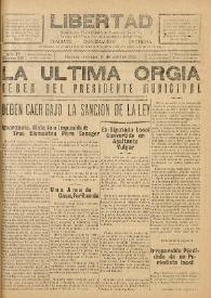 Libertad : Semanario Independiente Consagrado a la Lucha en Favor de los Intereses Colectivos. Año IV, núm. 135, domingo 8 de abril de 1934