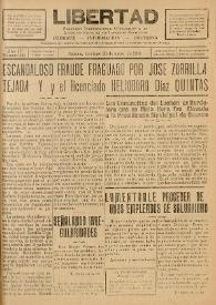 Libertad : Semanario Independiente Consagrado a la Lucha en Favor de los Intereses Colectivos. Año IV, núm. 141, domingo 20 de mayo de 1934