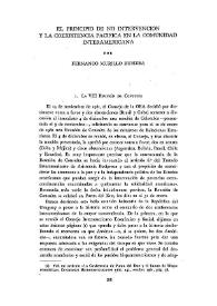 El principio de no intervención y la coexistencia pacífica en la comunidad interamericana 