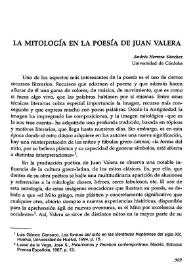 La mitología en la poesía de Juan Valera 