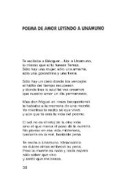 Poema de amor leyendo a Unamuno 