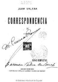 Correspondencia. Tomo II. 1857 